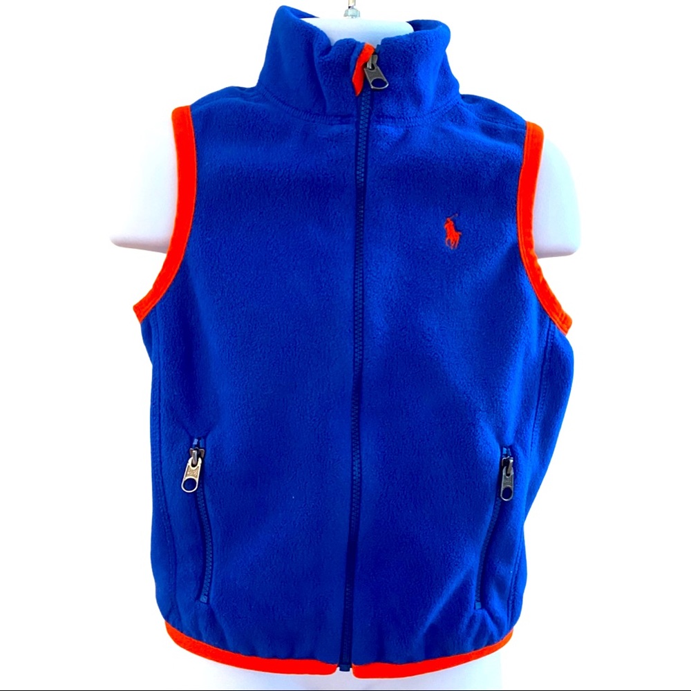 Polo Ralph Lauren Boys Fleece Vest - ROYAL BLUE - Size 4T